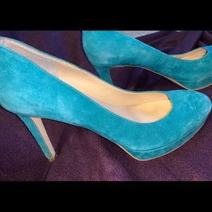 Turquoise heels